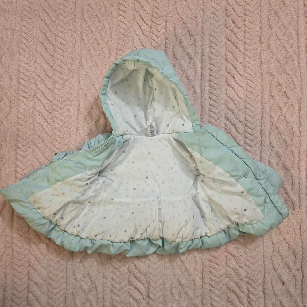 Little Me Light Blue Puffer Jacket for Kids